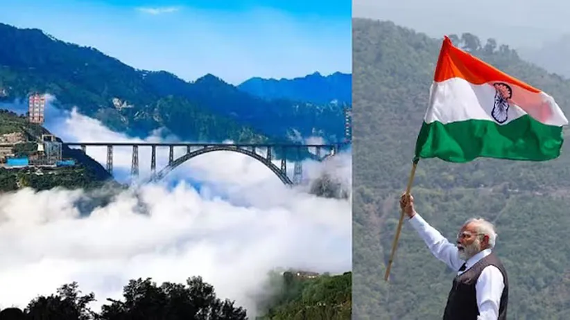 Adarsh Swarajya | पंतप्रधानांनी केले जगातील सर्वांत उंच चिनाब आर्च...