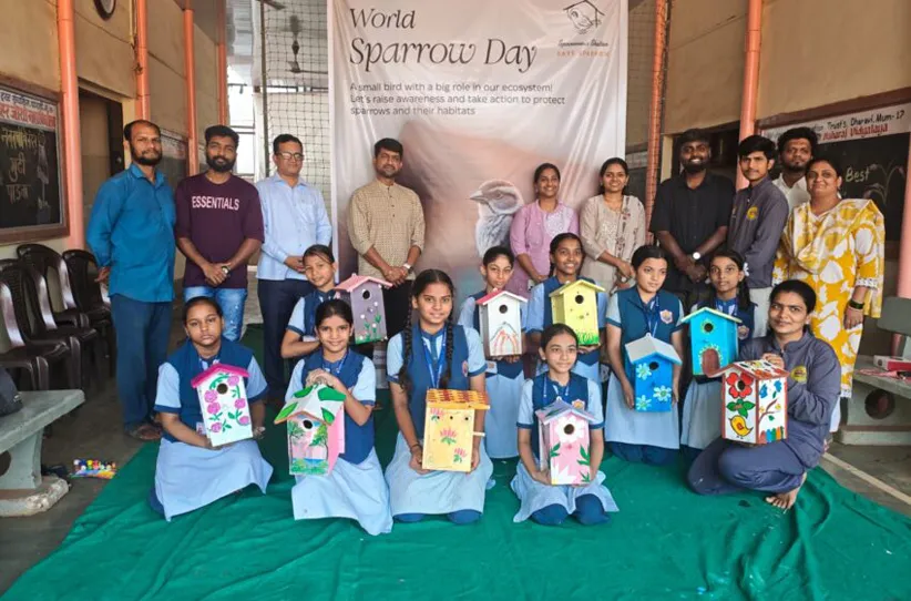 Adarsh Swarajya | जागतिक चिमणी दिवसानिम्मित शालेय विद्यार्थांसाठी...